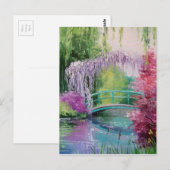 in de tuin van Monet Briefkaart (Voorkant / Achterkant)