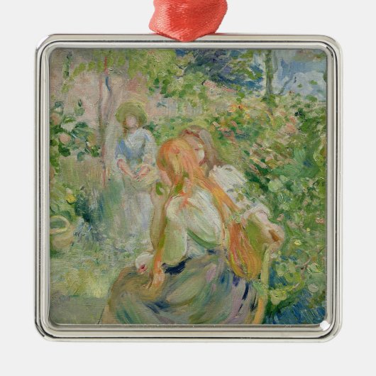 In de tuin van Roche-Bord, 1894 Metalen Ornament (Voorkant)