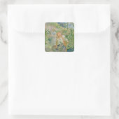 In de tuin van Roche-Bord, 1894 Vierkante Sticker (Tas)