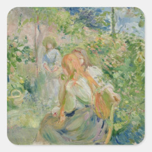 In de tuin van Roche-Bord, 1894 Vierkante Sticker