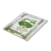 In de tuin ~ Water Lily Tile Tegeltje (Zijkant)
