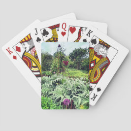 In de tuinen pokerkaarten