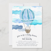 In de uitnodiging tot het Baby shower van de lucht (Voorkant)