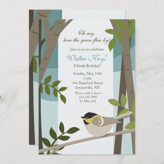 In de uitnodiging tot het indienen van Bossen (Voorkant / Achterkant)