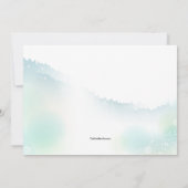 In de uitnodiging tot pensionering in de tuin (Achterkant)