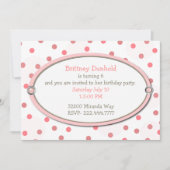  in de uitnodiging van de Birthday Party van het r (Voorkant)