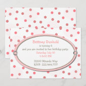  in de uitnodiging van de Birthday Party van het r (Voorkant / Achterkant)