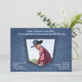 In de uitnodiging van de Foto van de Zak (Staand voorkant)