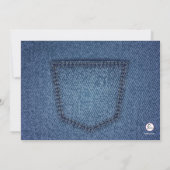 In de uitnodiging van de Foto van de Zak (Achterkant)