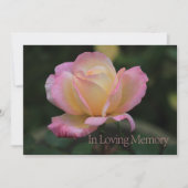 In de uitnodiging van de Loving Memory Memorial Se (Voorkant)