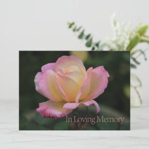 In de uitnodiging van de Loving Memory Memorial Se