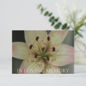 In de uitnodiging van de Loving Memory Memorial Se (Staand voorkant)