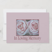 In de uitnodiging van de Loving Memory Memorial Se (Voorkant)