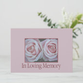 In de uitnodiging van de Loving Memory Memorial Se (Staand voorkant)