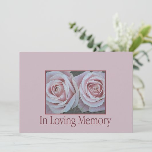 In de uitnodiging van de Loving Memory Memorial Se (Staand voorkant)