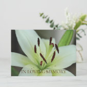 In de uitnodiging van de Loving Memory Memorial Se (Staand voorkant)