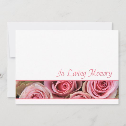 In de uitnodiging van de Loving Memory Memorial Se (Voorkant)