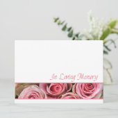 In de uitnodiging van de Loving Memory Memorial Se (Staand voorkant)