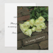 In de uitnodiging van de Loving Memory Memorial Se (Voorkant / Achterkant)