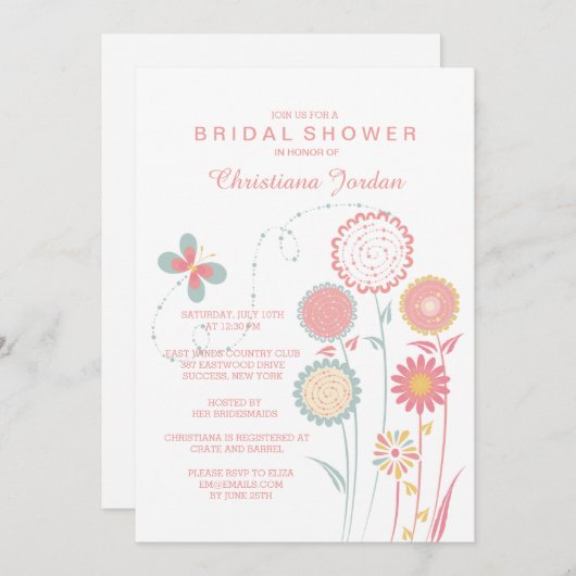 In de Uitnodiging van de Tuin (Voorkant / Achterkant)