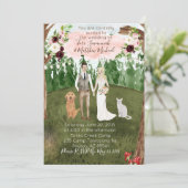 In de uitnodiging van het Boshuwelijk - Douane Bew (Staand voorkant)