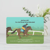 In de uitnodiging van Race Derby (Staand voorkant)