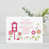 In de uitnodiging voor de tuin (Staand voorkant)