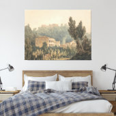 In de vallei bij Vietri Canvas Afdruk (Insitu (Slaapkamer))