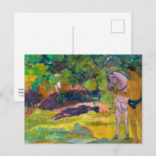 In de Vanillegaard, Man en Paard Gauguin Briefkaart