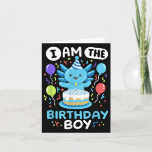 In de Verjaardagsjongen Kinder Axolotl Bday Schatt Kaart