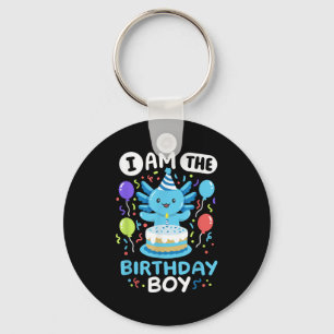 In de Verjaardagsjongen Kinder Axolotl Bday Schatt Sleutelhanger