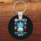 In de Verjaardagsjongen Kinder Axolotl Bday Schatt Sleutelhanger (Voorkant)