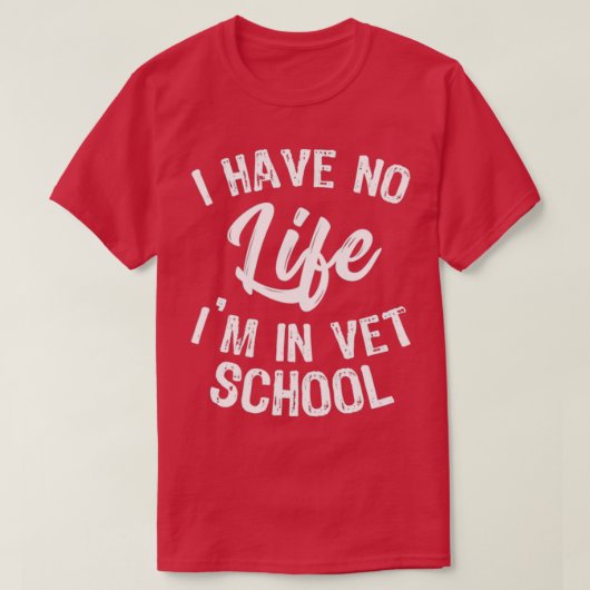 In de Vet School Funny Vet-student T-shirt (Design voorkant)