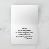 "In de viering van het leven" Notitiekaartje (Binnen)