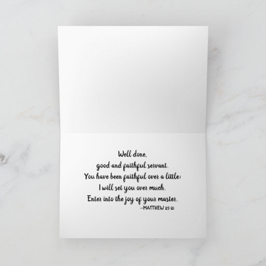 "In de viering van het leven" Notitiekaartje (Binnen)