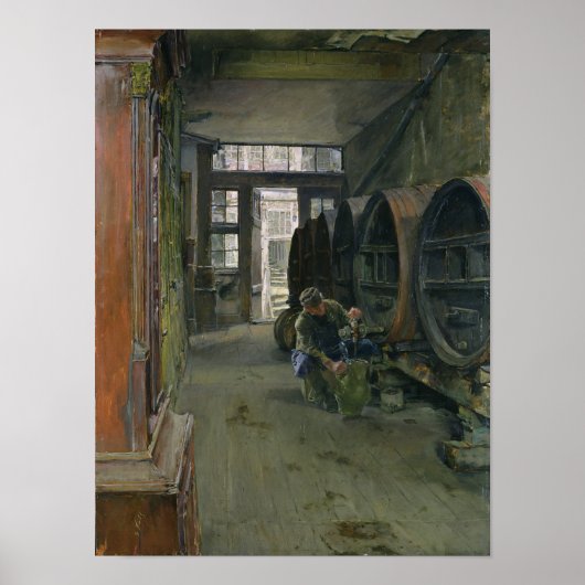 In de Vinegar Factory in Hamburg, 1891 Poster (Voorkant)