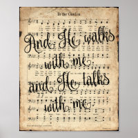 In de Vintage van de tuin Scripted Hymn