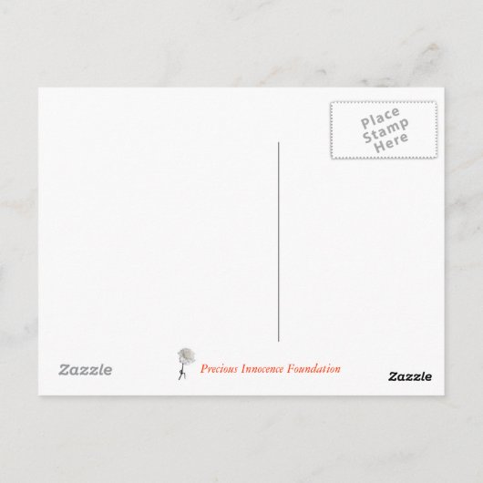 In de vleugels van een engel briefkaart (Achterkant)