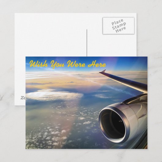 In de vlucht - Ik wou dat je hier was - Briefkaart (Voorkant / Achterkant)