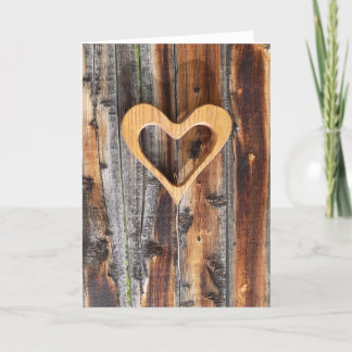 In de vorm van een hart Wenskaart Bedankkaart