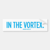 In de Vortex. Bumpersticker (Voorkant)