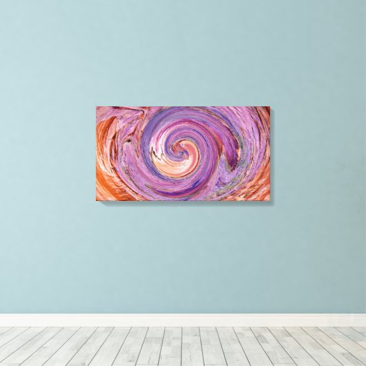 In de Vortex Canvas Afdruk (Insitu (Houten vloer))