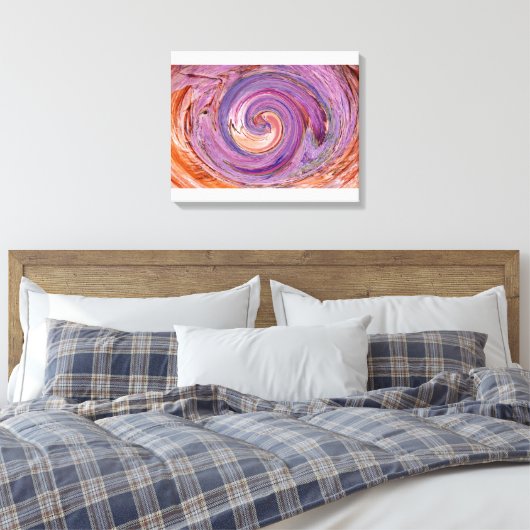 In de Vortex Canvas Afdruk (Insitu (Slaapkamer))