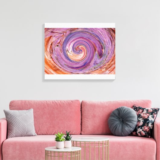 In de Vortex Canvas Afdruk (Insitu (Woonkamer))