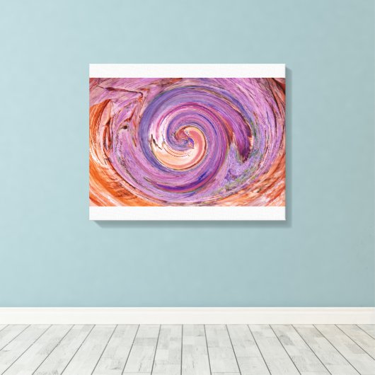 In de Vortex Canvas Afdruk (Insitu (Houten vloer))
