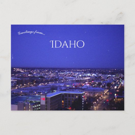 In de vroege ochtend in Boise Idaho Briefkaart (Voorkant)