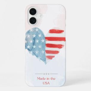 In de VS gemaakt telefoonhoesje iPhone 16 Plus Hoesje