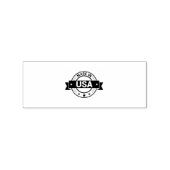 IN DE VS Vervaardigde Verpakkingslabel Jet Black I Rubberstempel (Afrduk)