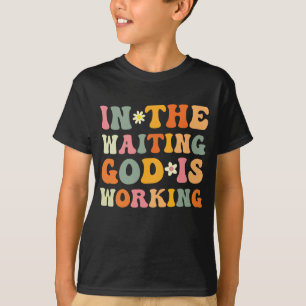 In de wachtende God die Christelijke paasdag werkt T-shirt