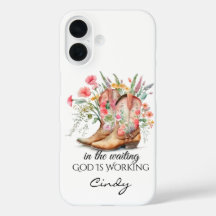 In de Wachtende God is Werkzaam | iPhone 16 Hoesje